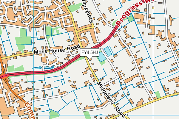 FY4 5HJ map - OS VectorMap District (Ordnance Survey)