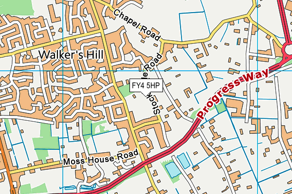 FY4 5HP map - OS VectorMap District (Ordnance Survey)