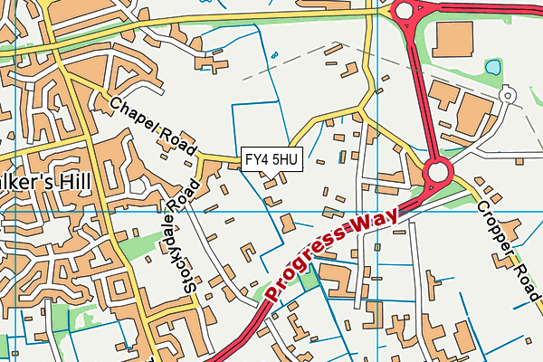 FY4 5HU map - OS VectorMap District (Ordnance Survey)