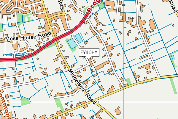 FY4 5HY map - OS VectorMap District (Ordnance Survey)