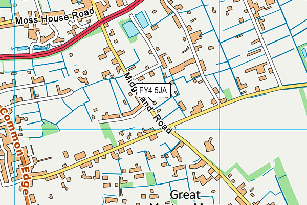 FY4 5JA map - OS VectorMap District (Ordnance Survey)