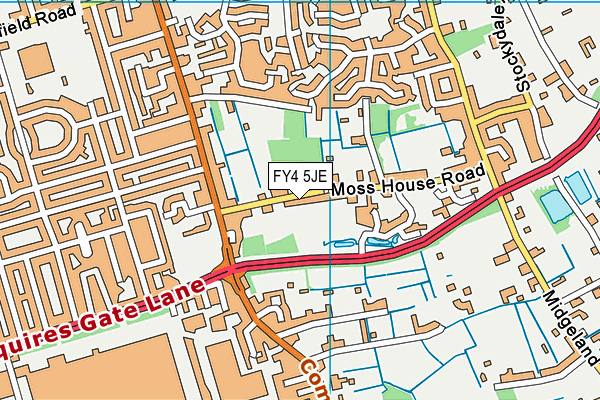 FY4 5JE map - OS VectorMap District (Ordnance Survey)