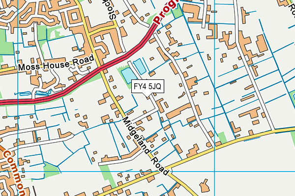 FY4 5JQ map - OS VectorMap District (Ordnance Survey)