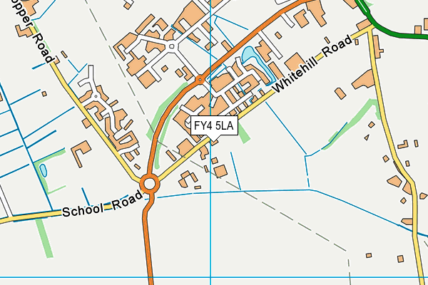 FY4 5LA map - OS VectorMap District (Ordnance Survey)