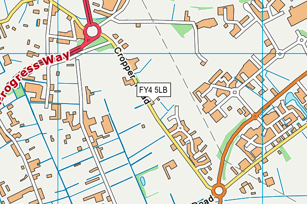 FY4 5LB map - OS VectorMap District (Ordnance Survey)