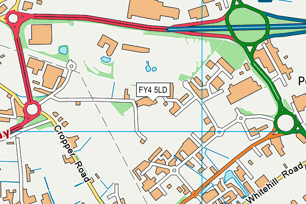 FY4 5LD map - OS VectorMap District (Ordnance Survey)