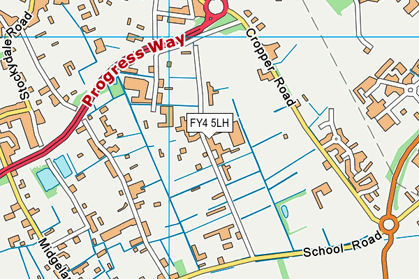FY4 5LH map - OS VectorMap District (Ordnance Survey)
