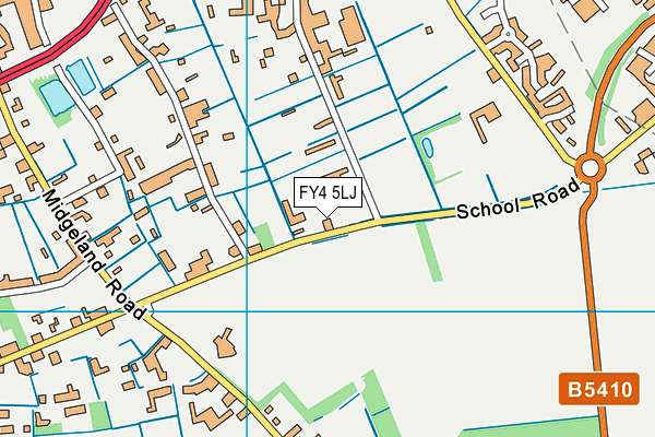 FY4 5LJ map - OS VectorMap District (Ordnance Survey)