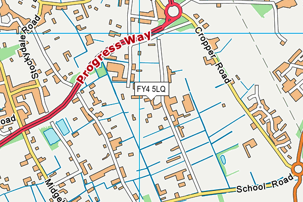 FY4 5LQ map - OS VectorMap District (Ordnance Survey)