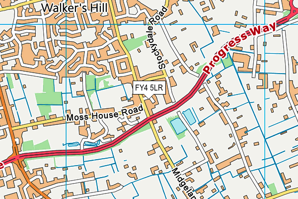 FY4 5LR map - OS VectorMap District (Ordnance Survey)