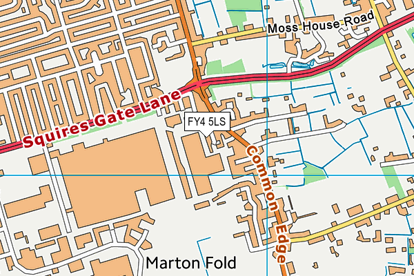 FY4 5LS map - OS VectorMap District (Ordnance Survey)