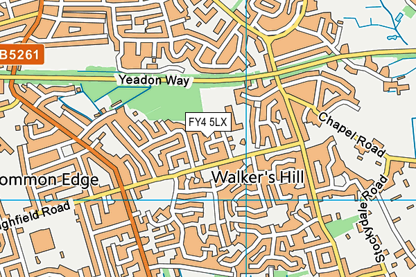 FY4 5LX map - OS VectorMap District (Ordnance Survey)