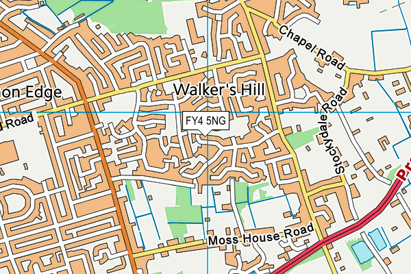 FY4 5NG map - OS VectorMap District (Ordnance Survey)