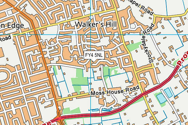 FY4 5NL map - OS VectorMap District (Ordnance Survey)