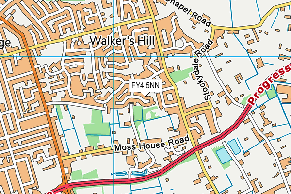 FY4 5NN map - OS VectorMap District (Ordnance Survey)