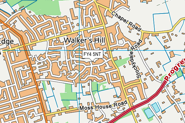 FY4 5NT map - OS VectorMap District (Ordnance Survey)