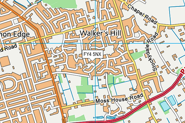 FY4 5NX map - OS VectorMap District (Ordnance Survey)