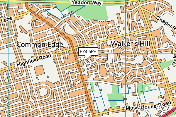 FY4 5PE map - OS VectorMap District (Ordnance Survey)