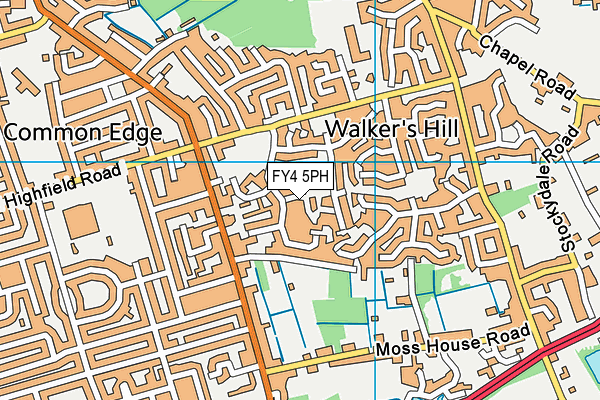 FY4 5PH map - OS VectorMap District (Ordnance Survey)