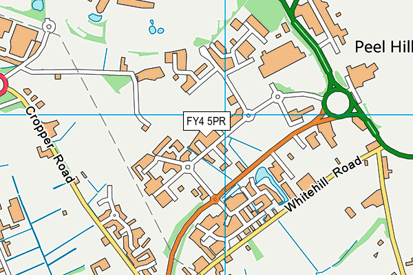 FY4 5PR map - OS VectorMap District (Ordnance Survey)