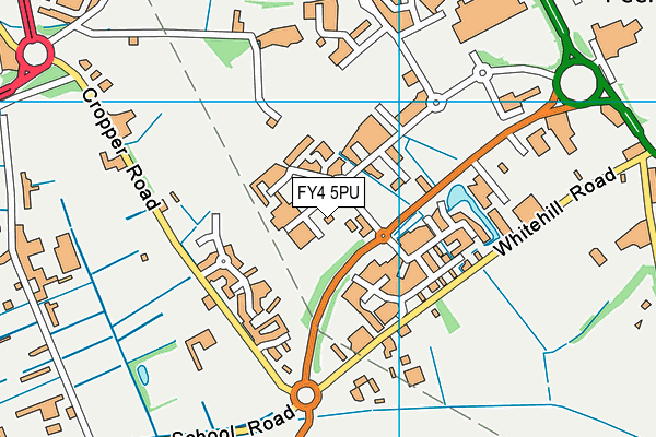 FY4 5PU map - OS VectorMap District (Ordnance Survey)