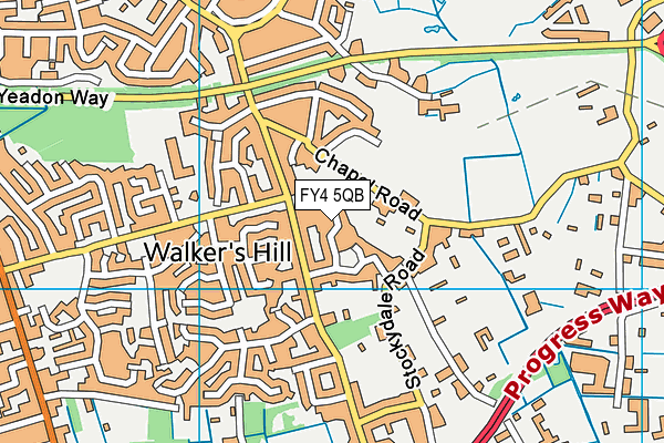 FY4 5QB map - OS VectorMap District (Ordnance Survey)