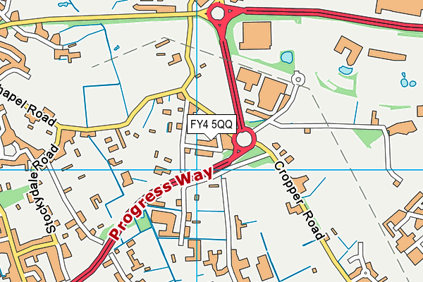 FY4 5QQ map - OS VectorMap District (Ordnance Survey)