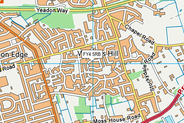 FY4 5RB map - OS VectorMap District (Ordnance Survey)