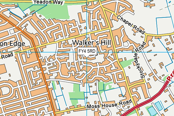 FY4 5RD map - OS VectorMap District (Ordnance Survey)