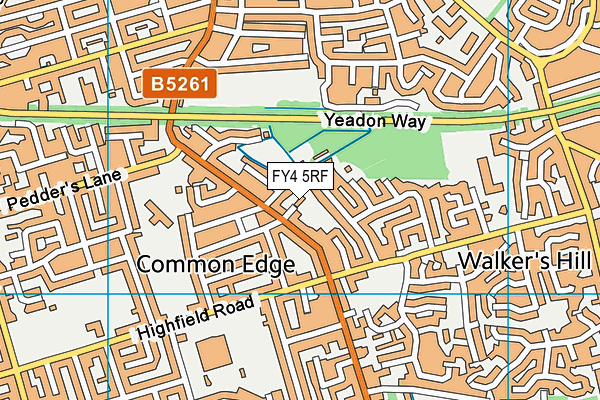 FY4 5RF map - OS VectorMap District (Ordnance Survey)