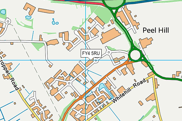 FY4 5RU map - OS VectorMap District (Ordnance Survey)