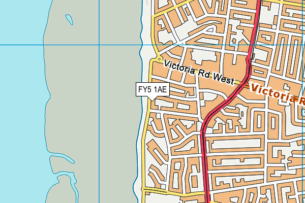 FY5 1AE map - OS VectorMap District (Ordnance Survey)