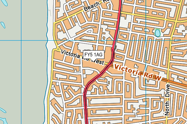 FY5 1AG map - OS VectorMap District (Ordnance Survey)
