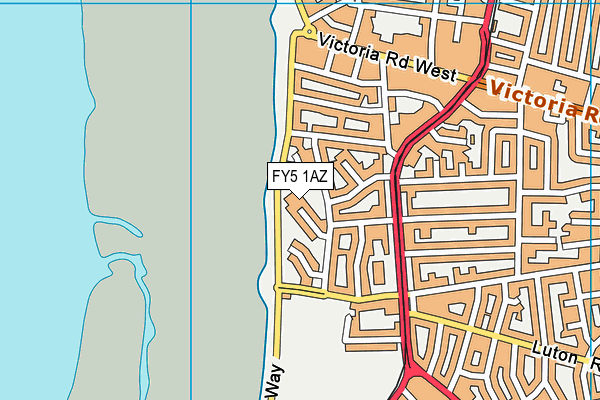FY5 1AZ map - OS VectorMap District (Ordnance Survey)