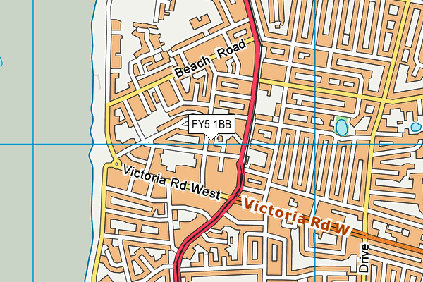 FY5 1BB map - OS VectorMap District (Ordnance Survey)