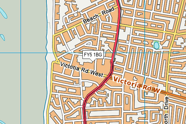 FY5 1BG map - OS VectorMap District (Ordnance Survey)