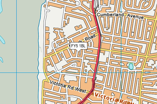 FY5 1BL map - OS VectorMap District (Ordnance Survey)
