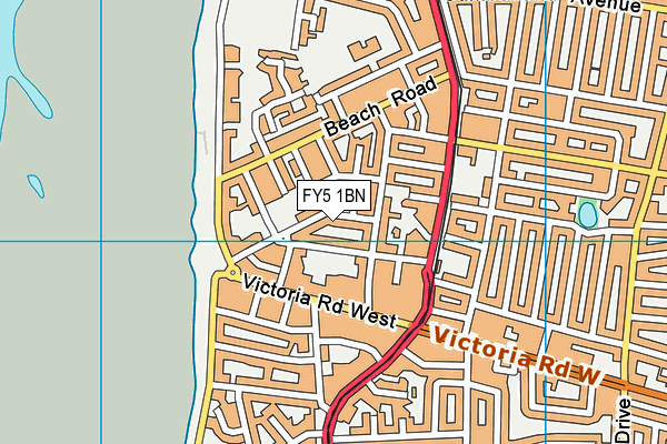 FY5 1BN map - OS VectorMap District (Ordnance Survey)
