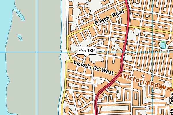 FY5 1BP map - OS VectorMap District (Ordnance Survey)
