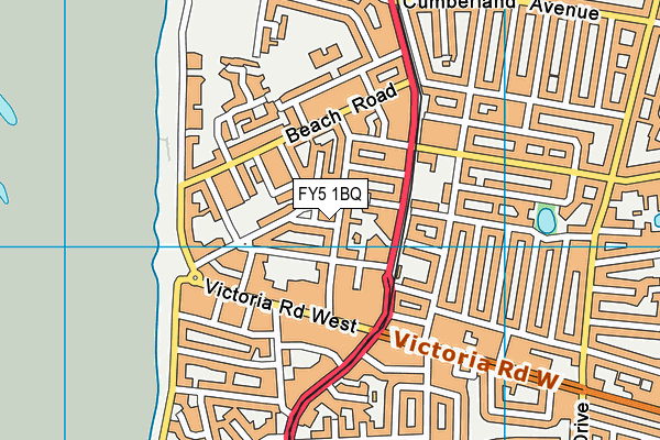 FY5 1BQ map - OS VectorMap District (Ordnance Survey)