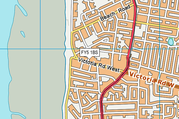 FY5 1BS map - OS VectorMap District (Ordnance Survey)
