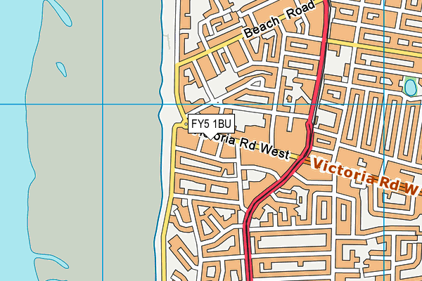 FY5 1BU map - OS VectorMap District (Ordnance Survey)