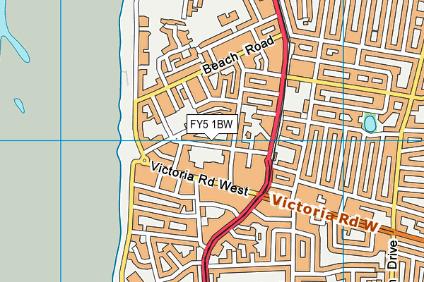 FY5 1BW map - OS VectorMap District (Ordnance Survey)