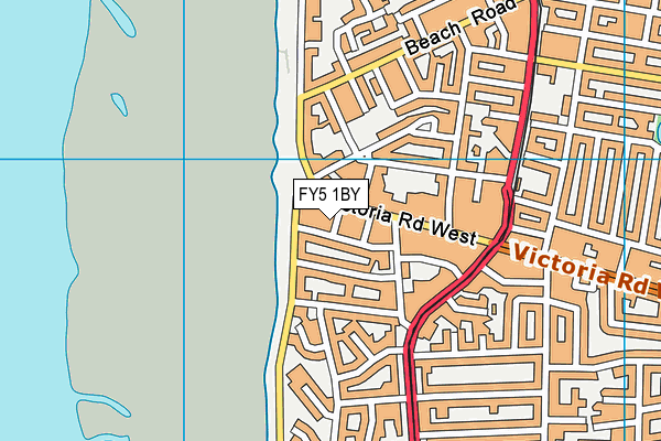 FY5 1BY map - OS VectorMap District (Ordnance Survey)