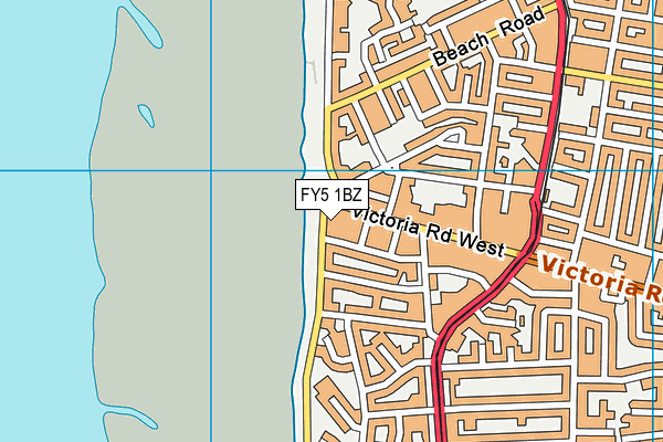 FY5 1BZ map - OS VectorMap District (Ordnance Survey)