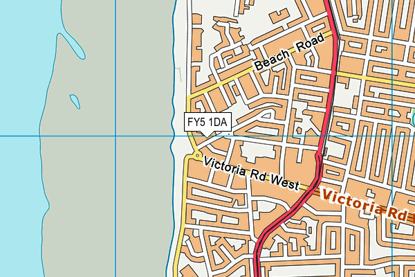 FY5 1DA map - OS VectorMap District (Ordnance Survey)