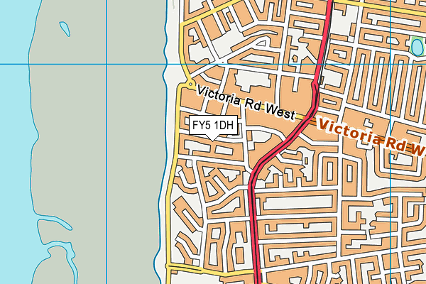 FY5 1DH map - OS VectorMap District (Ordnance Survey)