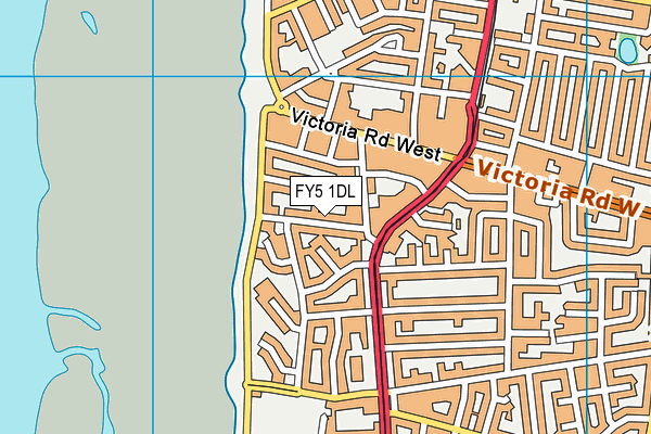 FY5 1DL map - OS VectorMap District (Ordnance Survey)
