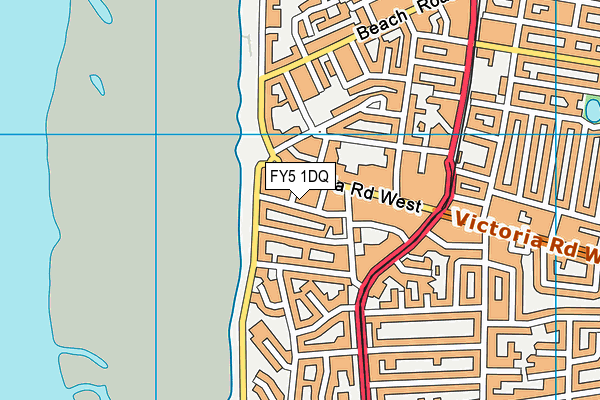 FY5 1DQ map - OS VectorMap District (Ordnance Survey)