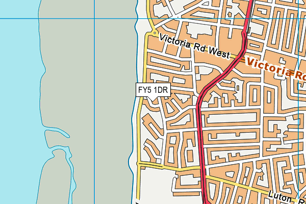 FY5 1DR map - OS VectorMap District (Ordnance Survey)